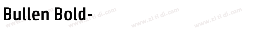 Bullen Bold字体转换